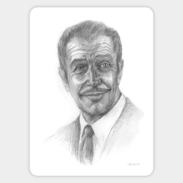 Vincent Price Horror Portrait Sticker by AnnabelleLecter